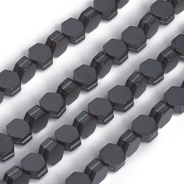 PandaHall Non-magnetic Synthetic Hematite Beads Strands, Frosted, Groove, Hexagon, 6.5x6.5x3.5mm, Hole: 0.8mm, about 63pcs/strand, 16.02...
PandaHall Non-magnetic Synthetic Hematite Beads Strands, Frosted, Groove, Hexagon, 6.5x6.5x3.5mm, Hole: 0.8mm, about 63pcs/strand, 16.02...
