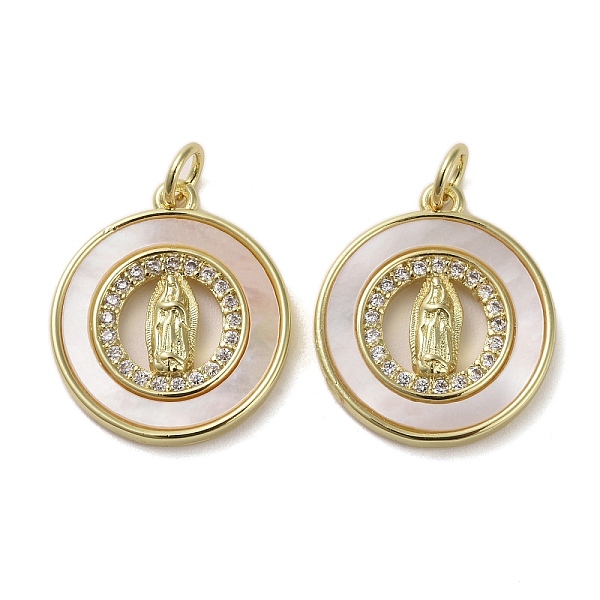 PandaHall Brass Micro Pave Clear Cubic Zirconia Pendants, with Shell, Flat Round with Human, Real 16K Gold Plated, 19x16.5x2.5mm Brass+Cubic...
PandaHall Brass Micro Pave Clear Cubic Zirconia Pendants, with Shell, Flat Round with Human, Real 16K Gold Plated, 19x16.5x2.5mm Brass+Cubic...