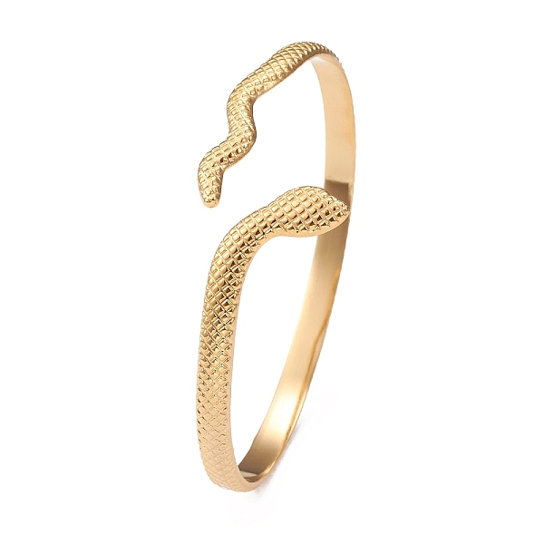 PandaHall 304 Stainless Steel Bangles, Snake Cuff Bangle for Men Women, Golden, 1/4~5/8 inch(0.5~1.7cm), Inner Diameter: 2-1/8x2-5/8 inch...
PandaHall 304 Stainless Steel Bangles, Snake Cuff Bangle for Men Women, Golden, 1/4~5/8 inch(0.5~1.7cm), Inner Diameter: 2-1/8x2-5/8 inch...