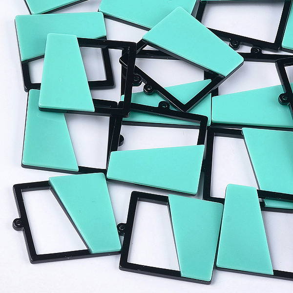 PandaHall Cellulose Acetate(Resin) Pendants, Square, Turquoise, 46x42x5mm, Hole: 1.6mm Cellulose Acetate Square Green
PandaHall Cellulose Acetate(Resin) Pendants, Square, Turquoise, 46x42x5mm, Hole: 1.6mm Cellulose Acetate Square Green