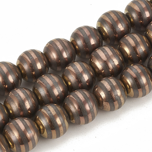 PandaHall Electroplate Non-magnetic Synthetic Hematite Beads Strands, Round, Copper Plated, 9.5~10x10~11mm, Hole: 1.5mm, about 40pcs/strand...
PandaHall Electroplate Non-magnetic Synthetic Hematite Beads Strands, Round, Copper Plated, 9.5~10x10~11mm, Hole: 1.5mm, about 40pcs/strand...
