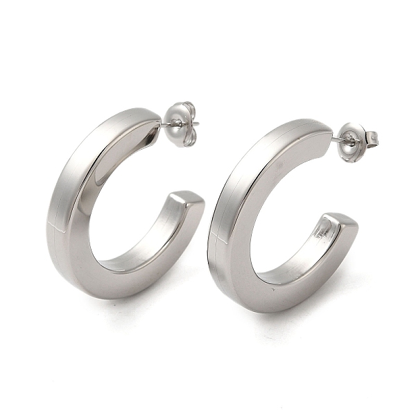 PandaHall 304 Stainless Steel C Shaped Stud Earrings, Half Hoop Earrings for Women, Stainless Steel Color, 29.5x5mm 304 Stainless Steel...
PandaHall 304 Stainless Steel C Shaped Stud Earrings, Half Hoop Earrings for Women, Stainless Steel Color, 29.5x5mm 304 Stainless Steel...