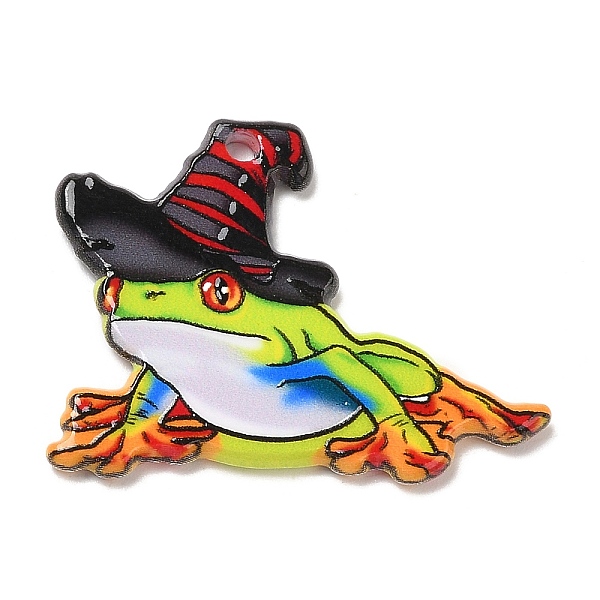 PandaHall Halloween Themed Acrylic Pendants, Frog, 25.5x34x2mm, Hole: 2mm Acrylic Frog
PandaHall Halloween Themed Acrylic Pendants, Frog, 25.5x34x2mm, Hole: 2mm Acrylic Frog