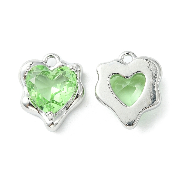 PandaHall Brass Micro Pave Cubic Zirconia Charms, Heart Charm, Real Platinum Plated, Light Green, 13x11x4.5mm, Hole: 1.2mm Brass+Cubic...
PandaHall Brass Micro Pave Cubic Zirconia Charms, Heart Charm, Real Platinum Plated, Light Green, 13x11x4.5mm, Hole: 1.2mm Brass+Cubic...
