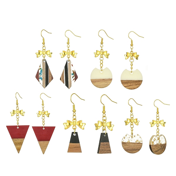 PandaHall Resin & Walnut Wood Dangle Earrings, Golden Alloy Bowknot Long Drop Earrings, Mixed Shapes, 50.5~79x19.5~30.5mm Resin Mixed Shapes..., Multicolor
PandaHall Resin & Walnut Wood Dangle Earrings, Golden Alloy Bowknot Long Drop Earrings, Mixed Shapes, 50.5~79x19.5~30.5mm Resin Mixed Shapes..., Multicolor