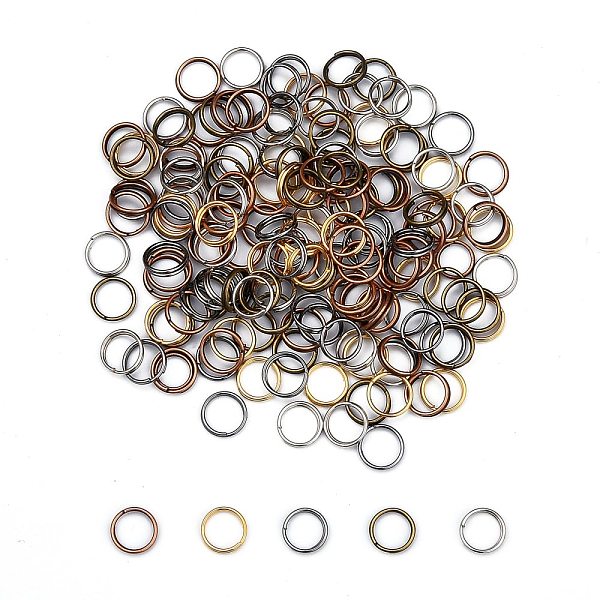 PandaHall Mixed Color Iron Split Rings, Double Loops Jump Rings, 8x0.7mm, about 7.3mm inner diameter, about 3500pcs/500g Iron Ring
PandaHall Mixed Color Iron Split Rings, Double Loops Jump Rings, 8x0.7mm, about 7.3mm inner diameter, about 3500pcs/500g Iron Ring