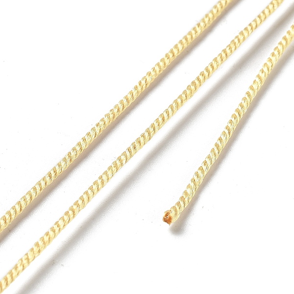 PandaHall Polyester Twisted Cord, Round, for DIY Jewelry Making, Lemon Chiffon, 1.2mm, about 38.28 Yards(35m)/Roll Polyester
PandaHall Polyester Twisted Cord, Round, for DIY Jewelry Making, Lemon Chiffon, 1.2mm, about 38.28 Yards(35m)/Roll Polyester