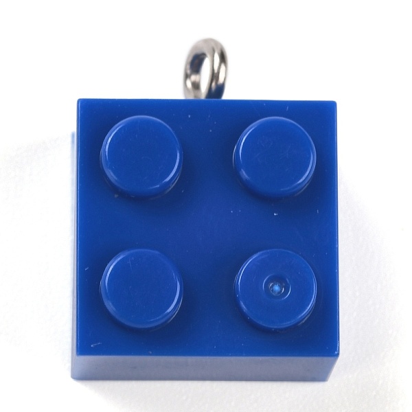 PandaHall Resin Pendants, with Platinum Iron Loop, Toy Bricks, Dark Blue, 21x15.5x11mm, Hole: 2.6mm Iron+Resin Others
PandaHall Resin Pendants, with Platinum Iron Loop, Toy Bricks, Dark Blue, 21x15.5x11mm, Hole: 2.6mm Iron+Resin Others