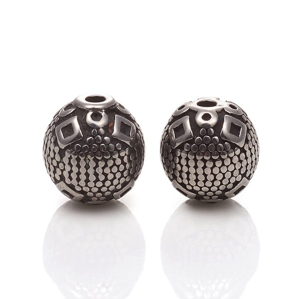 PandaHall 304 Stainless Steel Beads, Round, Antique Silver, 9mm, Hole: 1.6mm 304 Stainless Steel Round
PandaHall 304 Stainless Steel Beads, Round, Antique Silver, 9mm, Hole: 1.6mm 304 Stainless Steel Round