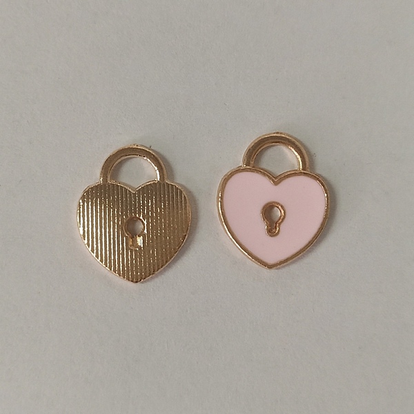 PandaHall Alloy Enamel Charms, Heart Lock, Pink, 13x11x1.5mm, Hole: 3mm Alloy+Enamel Heart Pink
PandaHall Alloy Enamel Charms, Heart Lock, Pink, 13x11x1.5mm, Hole: 3mm Alloy+Enamel Heart Pink