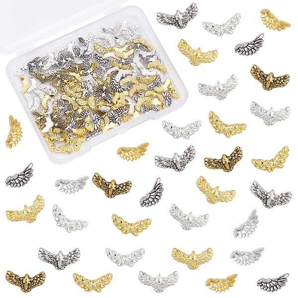 PandaHall Olycraft 144Pcs 9 Style Alloy Cabochons, Nail Art Decoration Accessories, DIY Crystal Epoxy Resin Material Filling, Eagle & Wings...
PandaHall Olycraft 144Pcs 9 Style Alloy Cabochons, Nail Art Decoration Accessories, DIY Crystal Epoxy Resin Material Filling, Eagle & Wings...