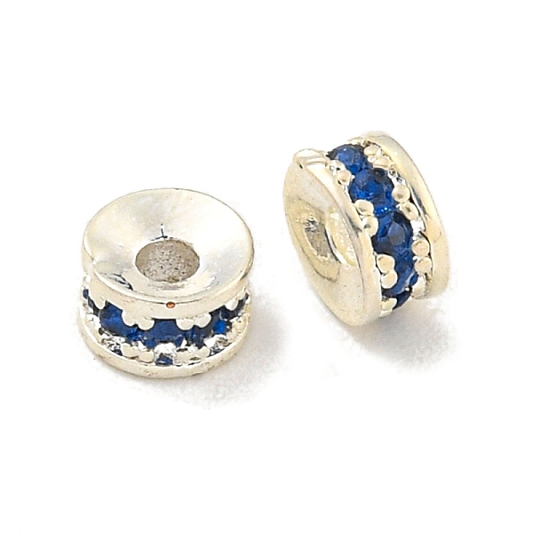 PandaHall Brass Cubic Zirconia Spacer Beads, Long-Lasting Plated, Lead Free & Cadmium Free, Rondelle, Dark Blue, 4x2mm, Hole: 1.4mm...
PandaHall Brass Cubic Zirconia Spacer Beads, Long-Lasting Plated, Lead Free & Cadmium Free, Rondelle, Dark Blue, 4x2mm, Hole: 1.4mm...