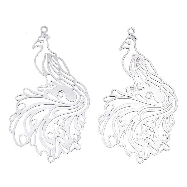 PandaHall 201 Stainless Steel Filigree Big Pendants, Etched Metal Embellishments, Phoenix, Stainless Steel Color, 56x29x0.2mm, Hole: 1.8mm...
PandaHall 201 Stainless Steel Filigree Big Pendants, Etched Metal Embellishments, Phoenix, Stainless Steel Color, 56x29x0.2mm, Hole: 1.8mm...