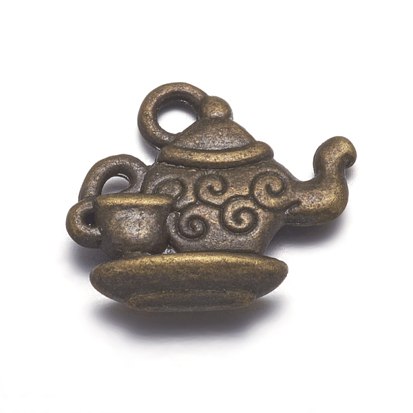 PandaHall Alloy Pendants, Lead Free and Cadmium Free, Teapot, Antique Bronze, Size: about 13mm long, 12mm wide, 4mm thick, hole: 2mm Alloy...
PandaHall Alloy Pendants, Lead Free and Cadmium Free, Teapot, Antique Bronze, Size: about 13mm long, 12mm wide, 4mm thick, hole: 2mm Alloy...