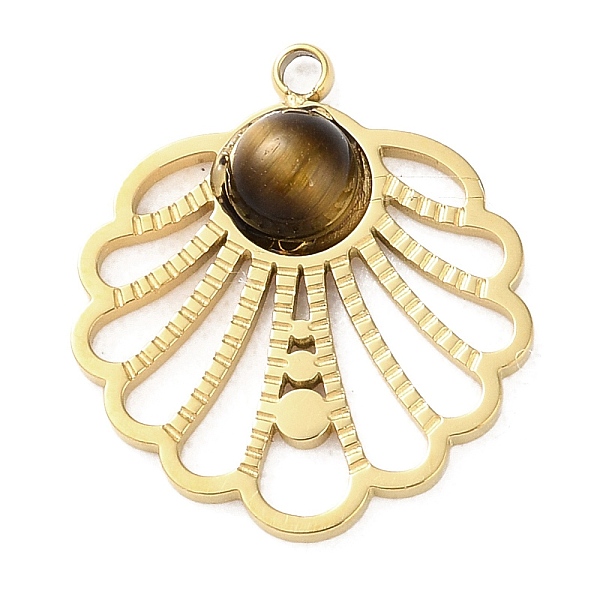 PandaHall Vacuum Plating 316 Stainless Steel Pendants, with Natural Tiger Eye, Flower, Real 18K Gold Plated, 15.5x13.5x3mm, Hole: 1.2mm...
PandaHall Vacuum Plating 316 Stainless Steel Pendants, with Natural Tiger Eye, Flower, Real 18K Gold Plated, 15.5x13.5x3mm, Hole: 1.2mm...