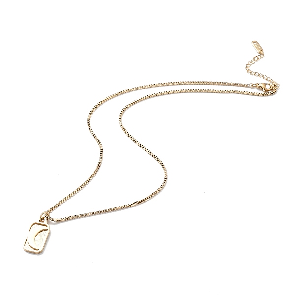 PandaHall 304 Stainless Steel Rectangle Pendant Necklace with Box Chains for Women, Golden, Moon, 17.52 inch(44.5cm) 304 Stainless Steel...
PandaHall 304 Stainless Steel Rectangle Pendant Necklace with Box Chains for Women, Golden, Moon, 17.52 inch(44.5cm) 304 Stainless Steel...