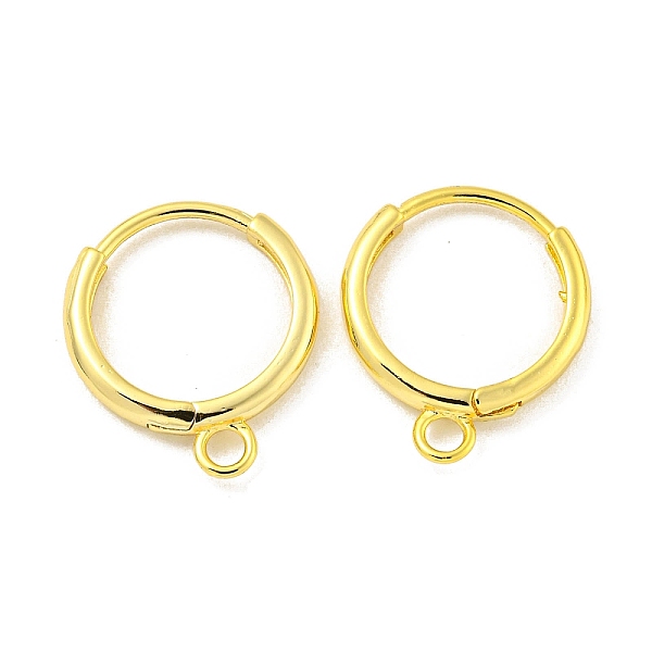 PandaHall Brass Hoop Earring Findings, Round, Real 18K Gold Plated, 16.5x13.5x2mm, Hole: 2mm Brass
PandaHall Brass Hoop Earring Findings, Round, Real 18K Gold Plated, 16.5x13.5x2mm, Hole: 2mm Brass