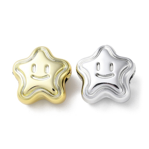 PandaHall UV Plating Acrylic Beads, Horizontal Hole, Star with Smiling Face, Mixed Color, 18x18x9.5mm, Hole: 3.5mm Acrylic Star Multicolor
PandaHall UV Plating Acrylic Beads, Horizontal Hole, Star with Smiling Face, Mixed Color, 18x18x9.5mm, Hole: 3.5mm Acrylic Star Multicolor