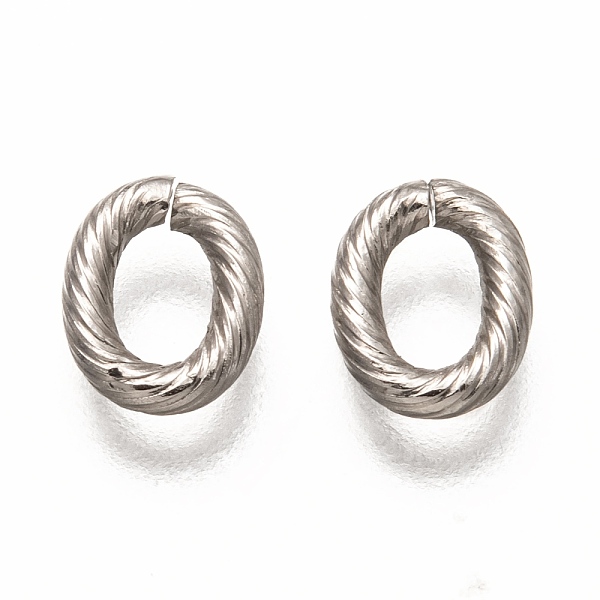 PandaHall 304 Stainless Steel Open Jump Rings, Oval, Stainless Steel Color, 7x6x1.5mm, inner diameter: 4x3mm 304 Stainless Steel
PandaHall 304 Stainless Steel Open Jump Rings, Oval, Stainless Steel Color, 7x6x1.5mm, inner diameter: 4x3mm 304 Stainless Steel