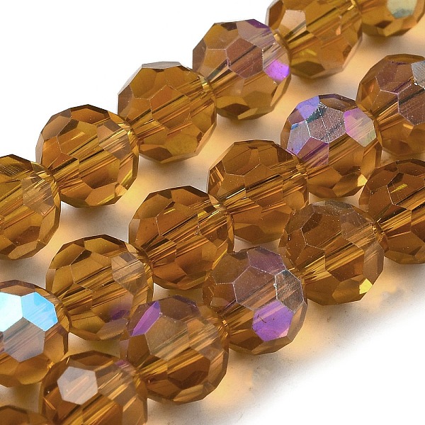 PandaHall Electroplate Transparent Glass Beads Strands, Faceted, Round, Rainbow Plated, Dark Goldenrod, 10mm, Hole: 1.2mm, about...
PandaHall Electroplate Transparent Glass Beads Strands, Faceted, Round, Rainbow Plated, Dark Goldenrod, 10mm, Hole: 1.2mm, about...