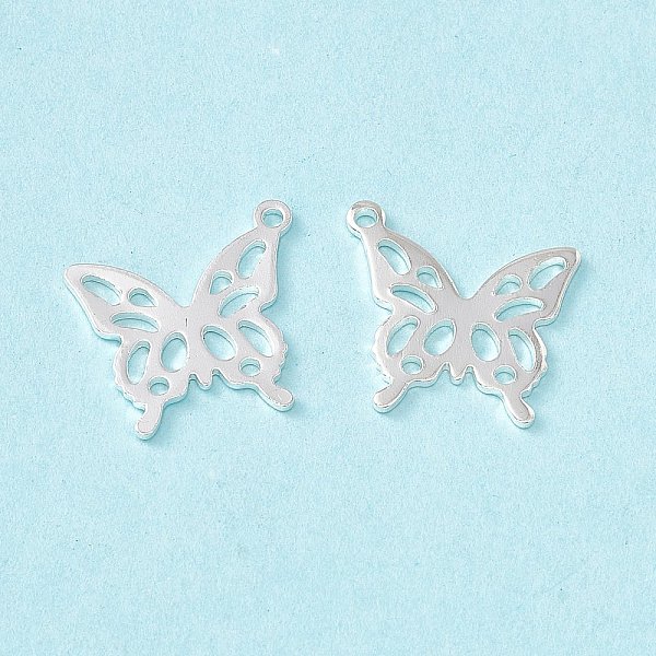PandaHall Brass Pendants, Cadmium Free & Lead Free, Butterfly Charm, 925 Sterling Silver Plated, 19x17x0.8mm, Hole: 1.2mm Brass Butterfly
PandaHall Brass Pendants, Cadmium Free & Lead Free, Butterfly Charm, 925 Sterling Silver Plated, 19x17x0.8mm, Hole: 1.2mm Brass Butterfly