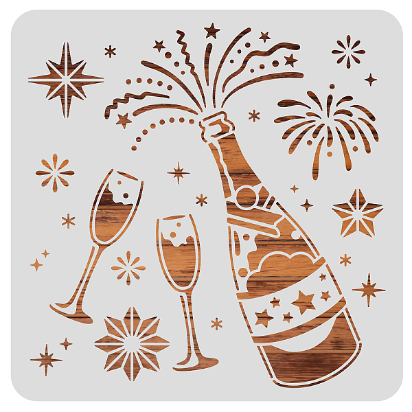 PandaHall BENECREAT 30x30cm Champagne Glasses Plastic Painting Stencil, Wine Bottles Glasses Large Reusable Drawing Painting Stencils..., White
PandaHall BENECREAT 30x30cm Champagne Glasses Plastic Painting Stencil, Wine Bottles Glasses Large Reusable Drawing Painting Stencils..., White