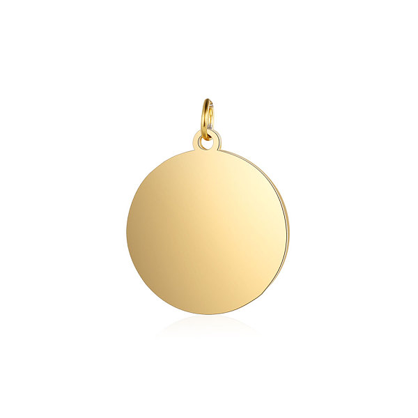 PandaHall 201 Stainless Steel Pendants, Flat Round, Stamping Blank Tag, Golden, 16.5x14x1mm, Hole: 3.5mm 201 Stainless Steel Flat Round
PandaHall 201 Stainless Steel Pendants, Flat Round, Stamping Blank Tag, Golden, 16.5x14x1mm, Hole: 3.5mm 201 Stainless Steel Flat Round