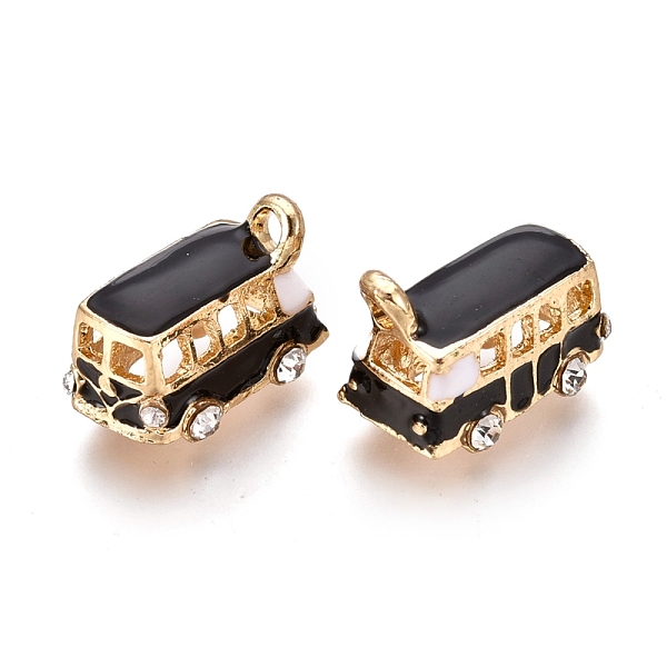 PandaHall Alloy Pendants, with Enamel and Crystal Rhinestone, Bus, Golden, Black, 18x11x13mm, Hole: 2.5mm Alloy Rhinestone+Enamel Vehicle...
PandaHall Alloy Pendants, with Enamel and Crystal Rhinestone, Bus, Golden, Black, 18x11x13mm, Hole: 2.5mm Alloy Rhinestone+Enamel Vehicle...