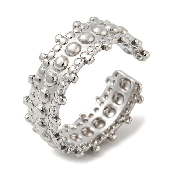 PandaHall 304 Stainless Steel Open Cuff Ring, Stainless Steel Color, US Size 7 3/4(17.9mm) 304 Stainless Steel
PandaHall 304 Stainless Steel Open Cuff Ring, Stainless Steel Color, US Size 7 3/4(17.9mm) 304 Stainless Steel
