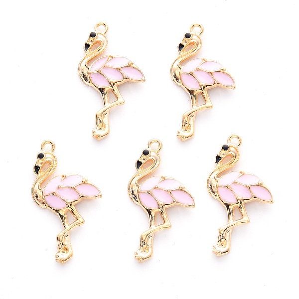 PandaHall Alloy Enamel Pendants, Cadmium Free & Lead Free, Light Gold, Flamingo Shape, Pink, 29.5x16x3mm, Hole: 1.6mm Alloy+Enamel Bird Pink
PandaHall Alloy Enamel Pendants, Cadmium Free & Lead Free, Light Gold, Flamingo Shape, Pink, 29.5x16x3mm, Hole: 1.6mm Alloy+Enamel Bird Pink