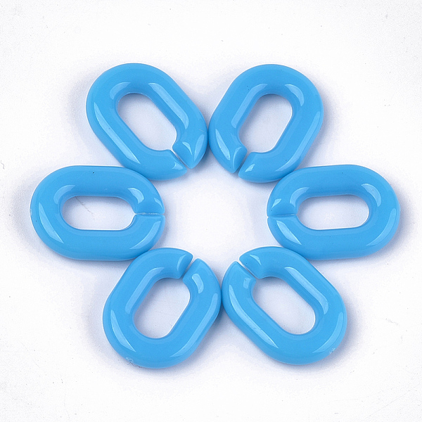PandaHall Acrylic Linking Rings, Quick Link Connectors, For Jewelry Chains Making, Oval, Dodger Blue, 19x14x4.5mm, Hole: 11x5.5mm, about...
PandaHall Acrylic Linking Rings, Quick Link Connectors, For Jewelry Chains Making, Oval, Dodger Blue, 19x14x4.5mm, Hole: 11x5.5mm, about...