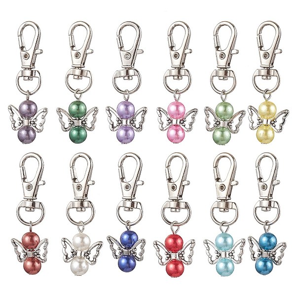 PandaHall Angel Acrylic Pendant Decoration, Swivel Clasp Charms for Bag, Key Chain Ornaments, Mixed Color, 32mm, 12pcs/set Acrylic Angel &..., Multicolor
PandaHall Angel Acrylic Pendant Decoration, Swivel Clasp Charms for Bag, Key Chain Ornaments, Mixed Color, 32mm, 12pcs/set Acrylic Angel &..., Multicolor