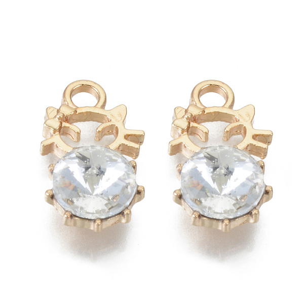 PandaHall Alloy Rhinestones Pendants, Cadmium Free & Lead Free, Light Gold, Crystal, 18.5x10.5x5.5mm, Hole: 2.5mm Alloy+Rhinestone Others..., Clear
PandaHall Alloy Rhinestones Pendants, Cadmium Free & Lead Free, Light Gold, Crystal, 18.5x10.5x5.5mm, Hole: 2.5mm Alloy+Rhinestone Others..., Clear