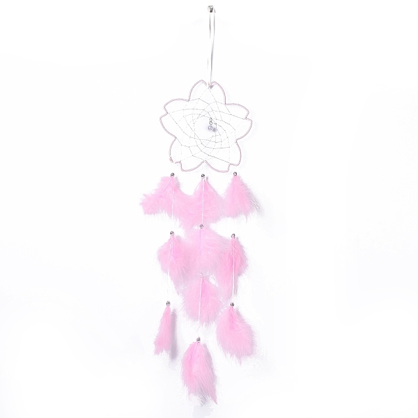 PandaHall Handmade Flower Woven Net/Web with Feather Wall Hanging Decoration, with Beads & Cotton Thread, for Home Offices Amulet Ornament...
PandaHall Handmade Flower Woven Net/Web with Feather Wall Hanging Decoration, with Beads & Cotton Thread, for Home Offices Amulet Ornament...