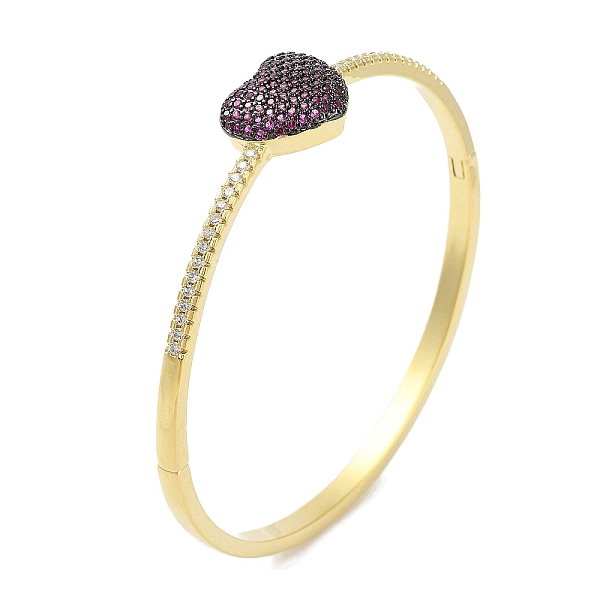 PandaHall Rack Plating Brass Micro Pave Cubic Zirconia Heart Hinged Bangles for Women, Real 18K Gold Plated, Cadmium Free & Lead Free...
PandaHall Rack Plating Brass Micro Pave Cubic Zirconia Heart Hinged Bangles for Women, Real 18K Gold Plated, Cadmium Free & Lead Free...