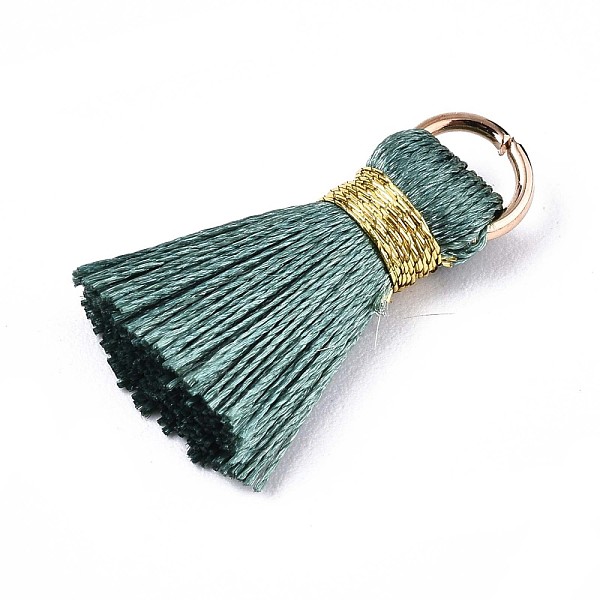 PandaHall Handmade Polycotton(Polyester Cotton) Tassel Decorations, Pendant Decorations, with Golden Iron Loops, Medium Sea Green...
PandaHall Handmade Polycotton(Polyester Cotton) Tassel Decorations, Pendant Decorations, with Golden Iron Loops, Medium Sea Green...