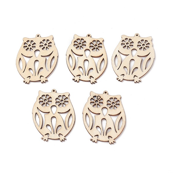 PandaHall (Defective Closeout Sale: Yellowing) Undyed Natural Wooden Big Pendants, Laser Cut Owl Charm, Navajo White, 55.5x42.5x2mm, Hole...
PandaHall (Defective Closeout Sale: Yellowing) Undyed Natural Wooden Big Pendants, Laser Cut Owl Charm, Navajo White, 55.5x42.5x2mm, Hole...