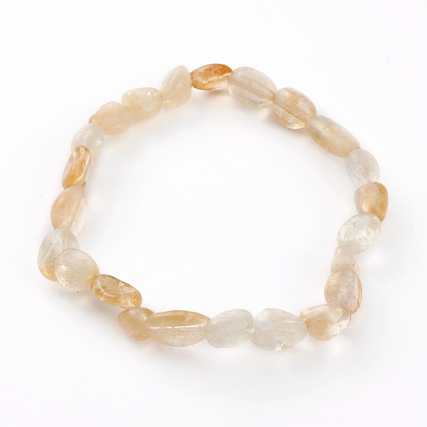 PandaHall Natural Citrine(Dyed & Heated) Beads Stretch Bracelets, Nuggets, Inner Diameter: 2-1/4 inch(5.7cm) Citrine
PandaHall Natural Citrine(Dyed & Heated) Beads Stretch Bracelets, Nuggets, Inner Diameter: 2-1/4 inch(5.7cm) Citrine