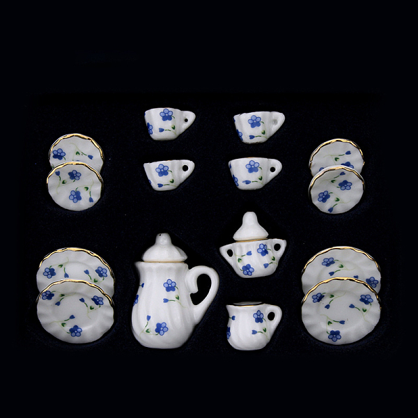 PandaHall Mini PorcelainTea Set, including 2Pcs Teapots, 5Pcs Teacups, 8Pcs Dishes, for Dollhouse Accessories, Pretending Prop Decorations...
PandaHall Mini PorcelainTea Set, including 2Pcs Teapots, 5Pcs Teacups, 8Pcs Dishes, for Dollhouse Accessories, Pretending Prop Decorations...