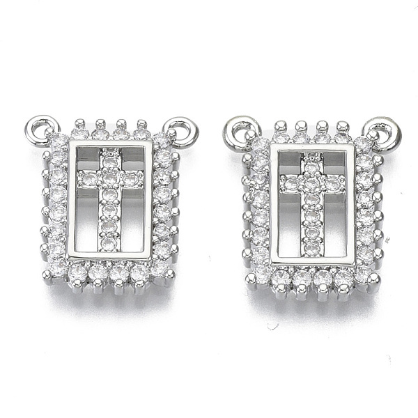 PandaHall Brass Micro Pave Cubic Zirconia Pendants, for Religion, Nickel Free, Rectangle with Cross, Clear, Real Platinum Plated...
PandaHall Brass Micro Pave Cubic Zirconia Pendants, for Religion, Nickel Free, Rectangle with Cross, Clear, Real Platinum Plated...