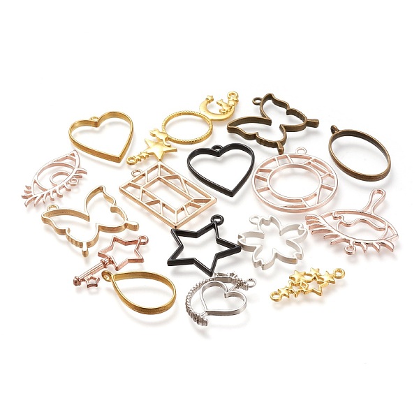 PandaHall Alloy Open Back Bezel Pendants & Links Connectors, For DIY UV Resin, Epoxy Resin, Pressed Flower Jewelry, Cadmium Free & Lead Free...
PandaHall Alloy Open Back Bezel Pendants & Links Connectors, For DIY UV Resin, Epoxy Resin, Pressed Flower Jewelry, Cadmium Free & Lead Free...