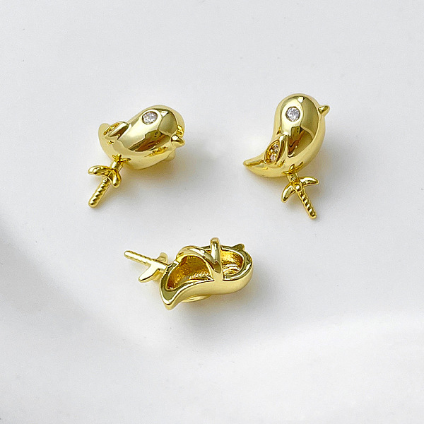 PandaHall Brass Pave Clear Cubic Zirconia Bird Peg Bails Pin Charms, for Baroque Pearl Making, Golden, 10x9mm Brass+Cubic Zirconia Clear
PandaHall Brass Pave Clear Cubic Zirconia Bird Peg Bails Pin Charms, for Baroque Pearl Making, Golden, 10x9mm Brass+Cubic Zirconia Clear