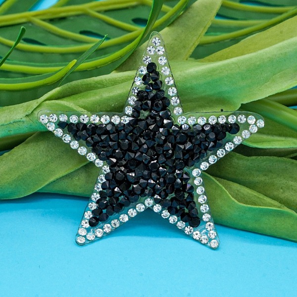 PandaHall Hotfix Rhinestone Embellishment, Glass Rhinestone Trimming, Costume Accessories, Star, Jet & Crystal, 58x60x2.5mm Glass Rhinestone..., Black
PandaHall Hotfix Rhinestone Embellishment, Glass Rhinestone Trimming, Costume Accessories, Star, Jet & Crystal, 58x60x2.5mm Glass Rhinestone..., Black