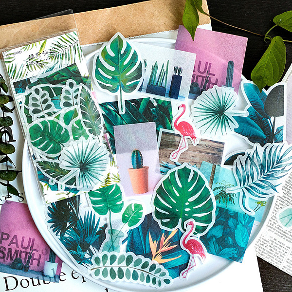 PandaHall 60Pcs Paper Self Adhesive Floral Decorative Stickers, Hot Stamping Plant Leaf Decals for DIY Scrapbooking, Light Sea Green...
PandaHall 60Pcs Paper Self Adhesive Floral Decorative Stickers, Hot Stamping Plant Leaf Decals for DIY Scrapbooking, Light Sea Green...