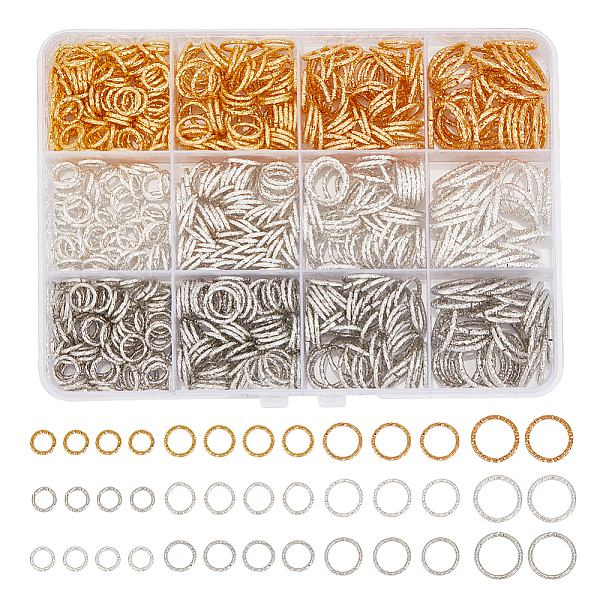 PandaHall ARRICRAFT 660Pcs 12 Styles Iron Textured Jump Rings, Open Jump Rings, for Jewelry Making, Mixed Color, 7.5~15x1mm, 18 Gauge, Inner...
PandaHall ARRICRAFT 660Pcs 12 Styles Iron Textured Jump Rings, Open Jump Rings, for Jewelry Making, Mixed Color, 7.5~15x1mm, 18 Gauge, Inner...