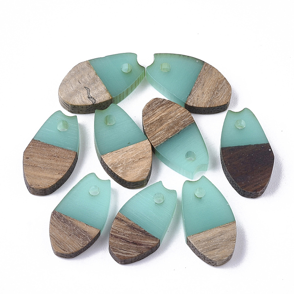 PandaHall Resin & Walnut Wood Pendants, Fish Mouth, Dark Turquoise, 16x9x3.5~4mm, Hole: 1.8mm Resin+Wood Teardrop Cyan
PandaHall Resin & Walnut Wood Pendants, Fish Mouth, Dark Turquoise, 16x9x3.5~4mm, Hole: 1.8mm Resin+Wood Teardrop Cyan