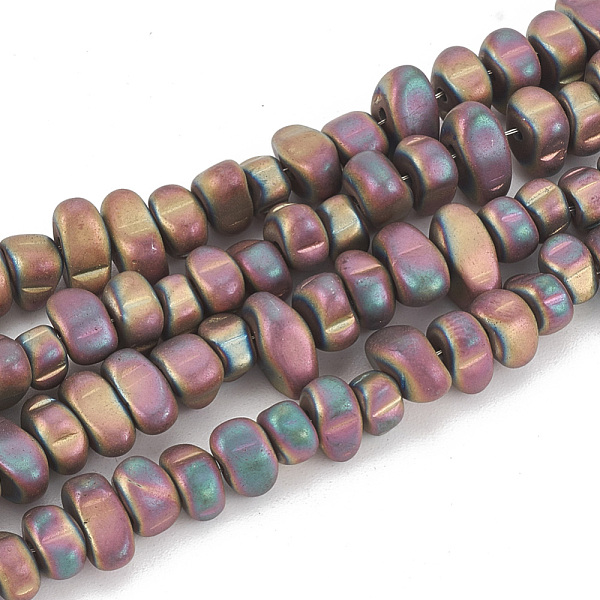 PandaHall Electroplate Non-magnetic Synthetic Hematite Beads Strands, Matte Style, Chips, Rainbow Plated, 5~10x4.5~5.5x4mm, Hole: 1mm, about...
PandaHall Electroplate Non-magnetic Synthetic Hematite Beads Strands, Matte Style, Chips, Rainbow Plated, 5~10x4.5~5.5x4mm, Hole: 1mm, about...