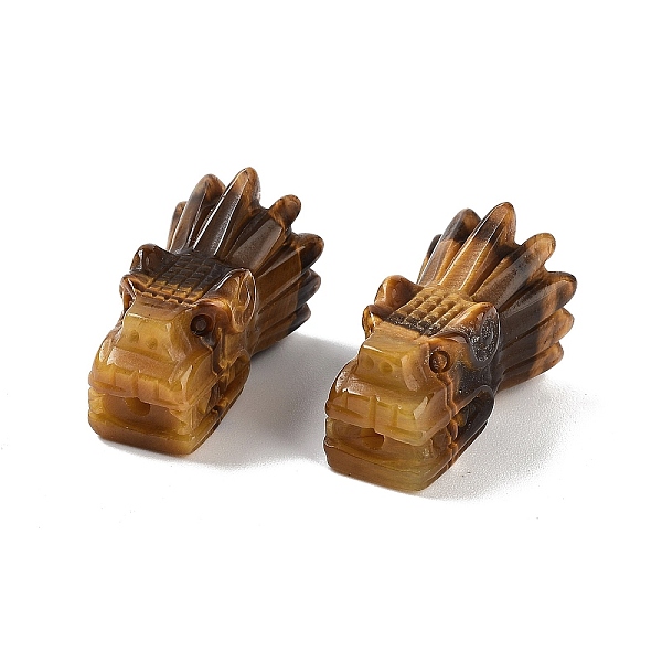 PandaHall Natural Tiger Eye Beads, Dragon Head, 26x16.5x14.5mm, Hole: 2mm Tiger Eye Dragon
PandaHall Natural Tiger Eye Beads, Dragon Head, 26x16.5x14.5mm, Hole: 2mm Tiger Eye Dragon