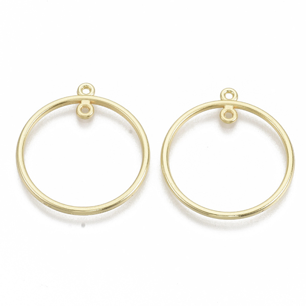 PandaHall Alloy 2-Loop Link Pendants, Round Ring, Light Gold, 33x30x2mm, Hole: 1.5mm Alloy Ring
PandaHall Alloy 2-Loop Link Pendants, Round Ring, Light Gold, 33x30x2mm, Hole: 1.5mm Alloy Ring