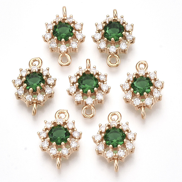 PandaHall Transparent Glass Links connectors, with Golden Tone Brass Findings and Clear Rhinestone, Faceted, Flower, Sea Green, 16x11x5mm...
PandaHall Transparent Glass Links connectors, with Golden Tone Brass Findings and Clear Rhinestone, Faceted, Flower, Sea Green, 16x11x5mm...